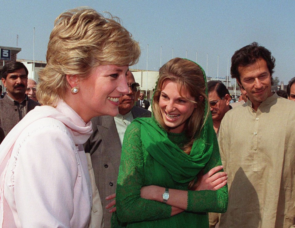  Diana was very close to Jemima, pictured, and her mum Annabel Goldsmith