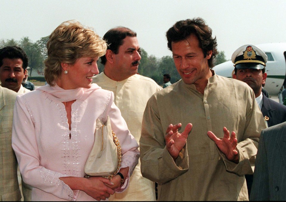  William's meeting of Imran triggers memories of 25 years ago, when his mum was pals with him