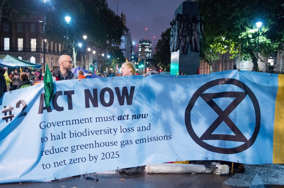  Extinction Rebellion shut down central London on Monday