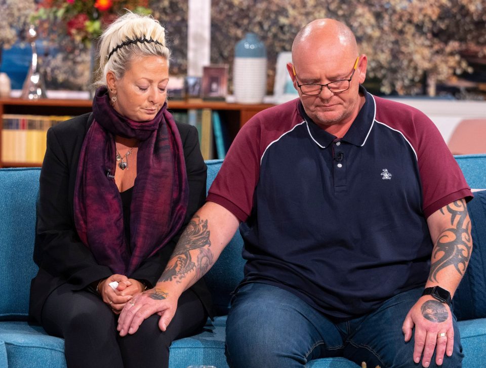  The parents held back tears as they spoke about their son on This Morning