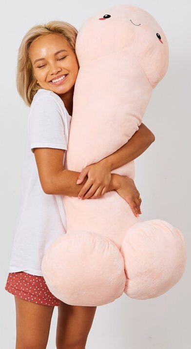 The giant cushion is an incredible four-foot long