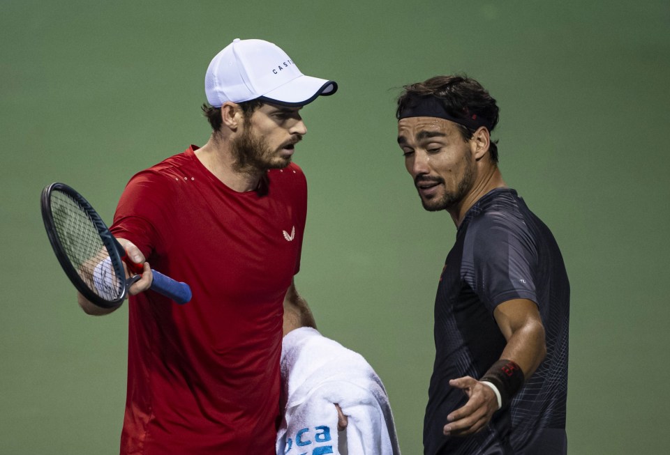 Andy Murray told Fabio Fognini to "shut up" in a heated exchange at the Shanghai Masters