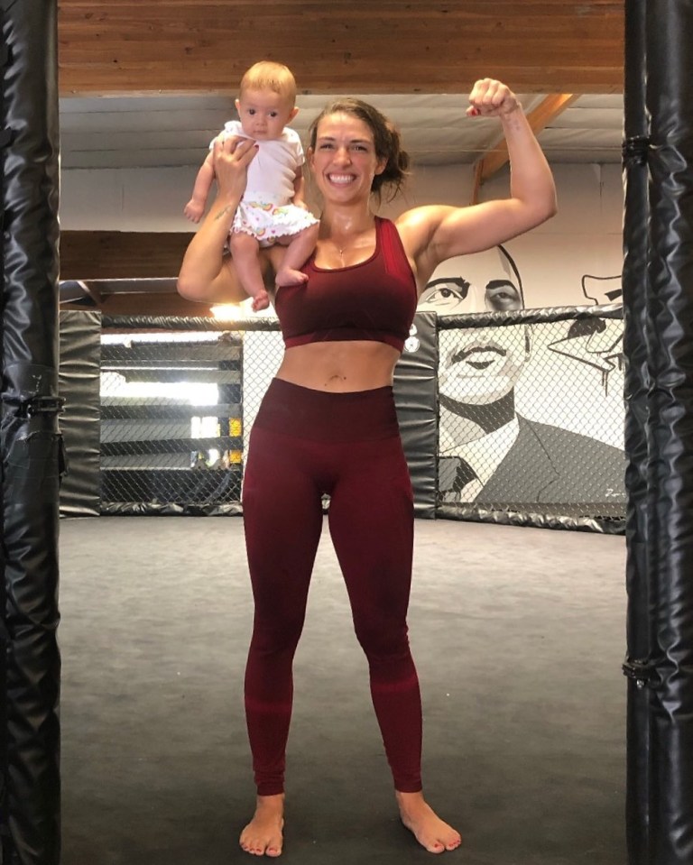 UFC fighter Mackenzie Dern, 26, gave birth to her daughter Moa four months ago