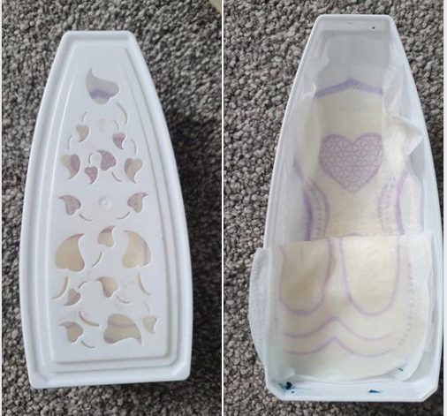  The ingenious woman revealed she stashed a sanitary pad inside her old air freshener