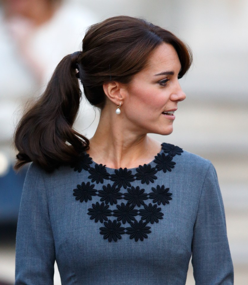 Kate can even suit the pulled back ponytail look, as she proved at Islington Town Hall in October 2015