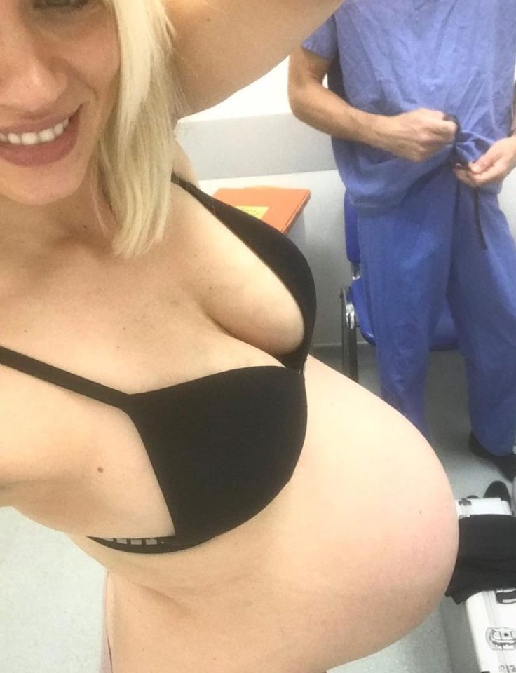  Pussycat Doll Kimberly Wyatt has given birth via C-section and is 'doing very well'