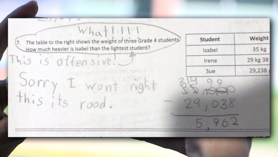 Rhythm Pacheco, 10, wrote her teacher a “courageous” message in response