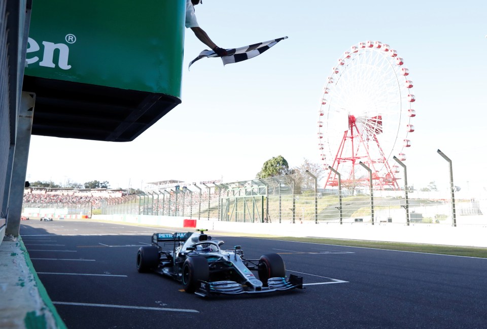 Valtteri Bottas crossed the line first to claim the chequered flag and close the gap on Lewis Hamilton