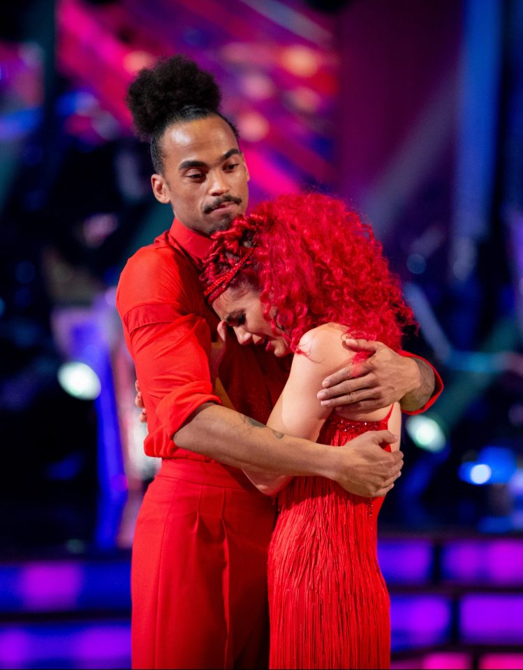  Dianne Buswell was inconsolable with celebrity partner Dev when they got knocked out of the competition