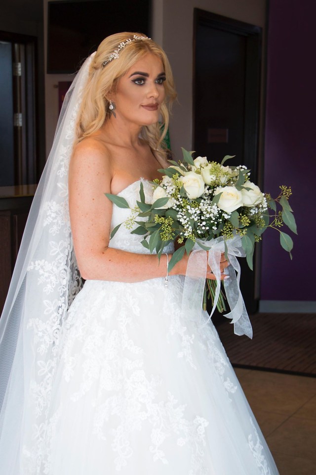 Many relatives didn’t recognise Gemma on her wedding day