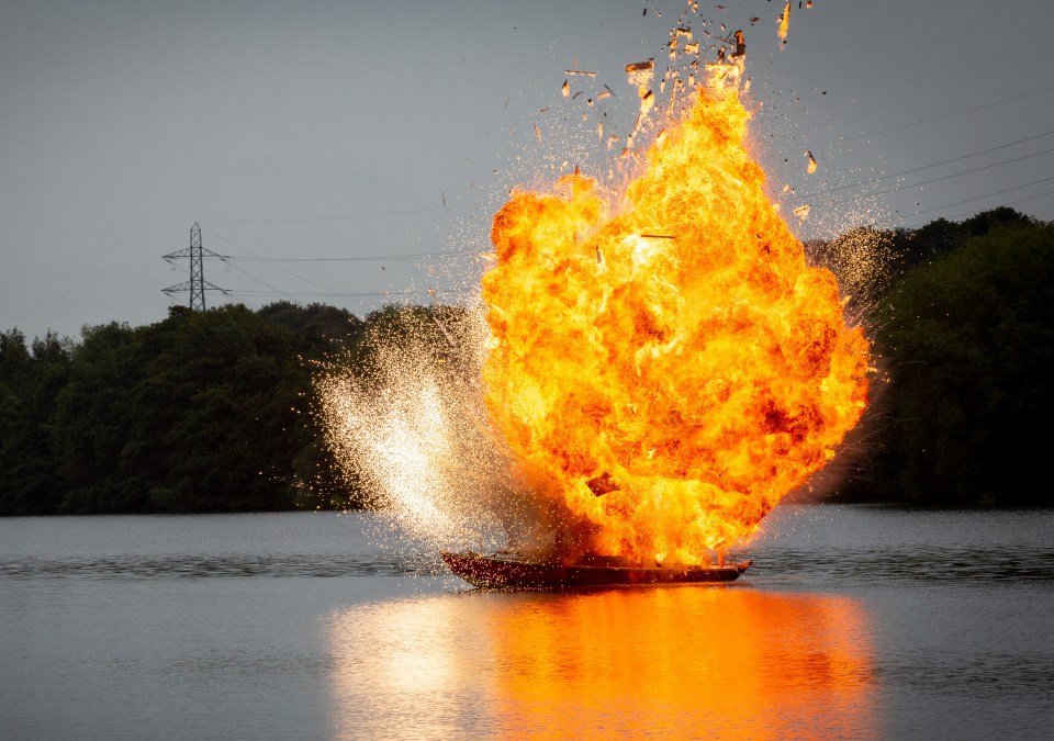  An explosion on the boat threatens to kill all of them