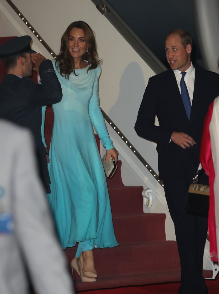  Kate and Wills touched down near the capital of Islamabad yesterday evening