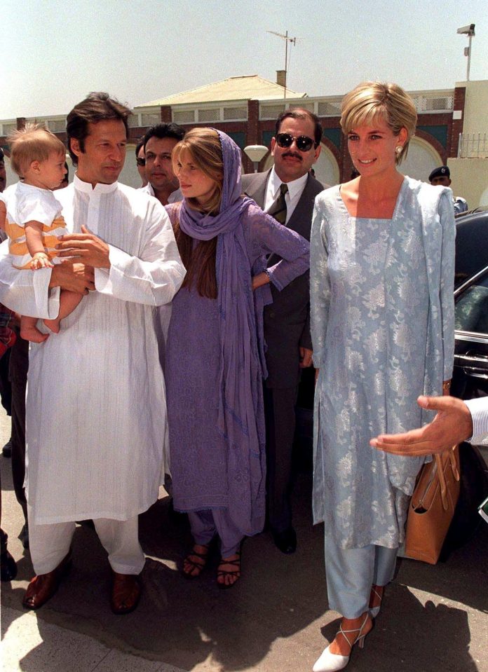  Flashback... Imran Khan with son Sulaiman and Jemima Khan during Princess Diana’s visit in 1997