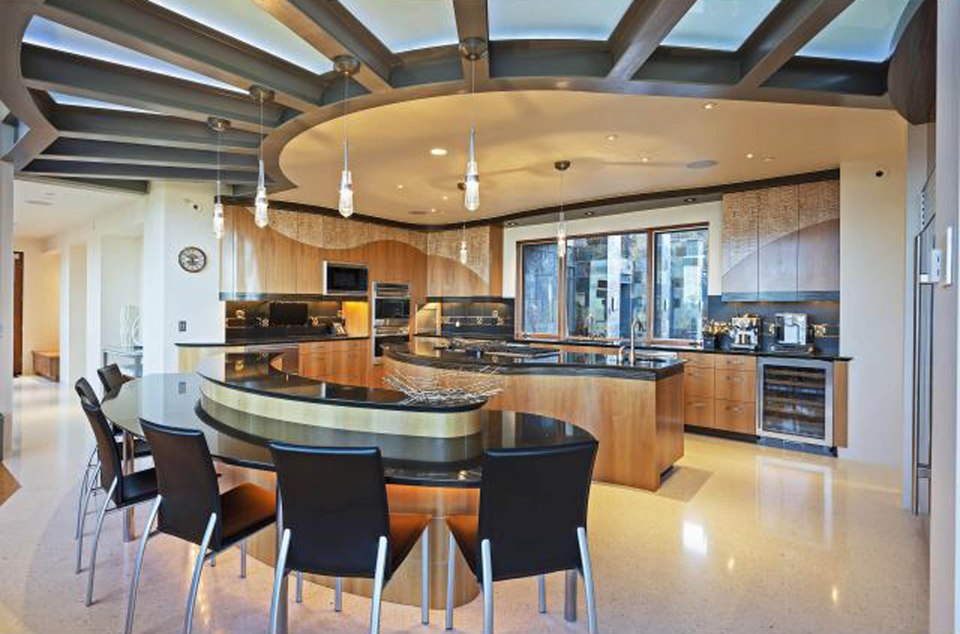  The home boasts a huge kitchen, complete with two islands