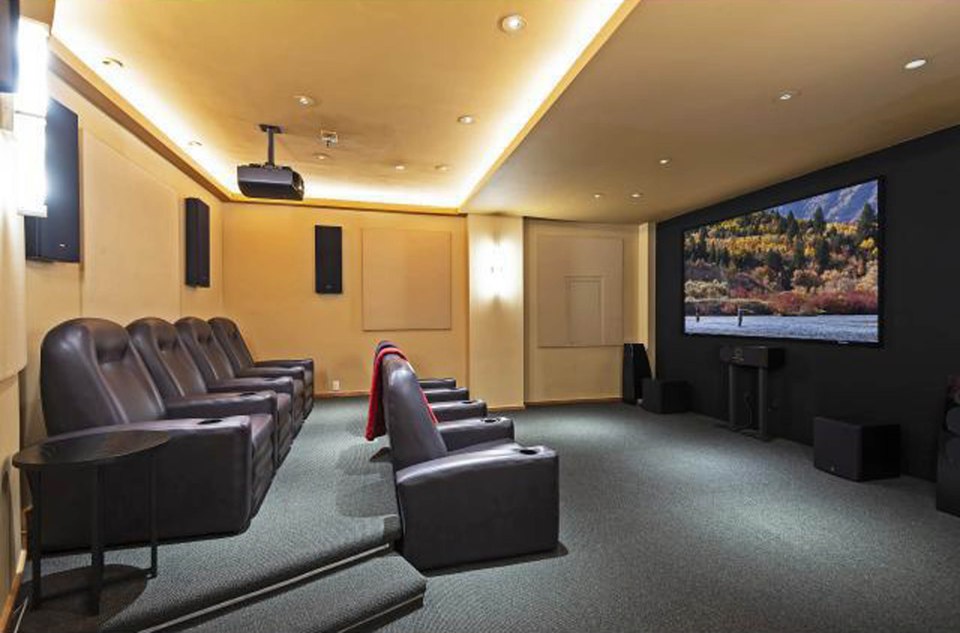  The property even boasts its own home cinema