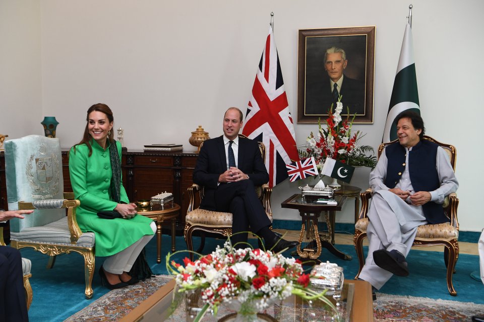  Kate and Wills later visited the Prime Minister of Pakistan Imran Khan in central Islamabad