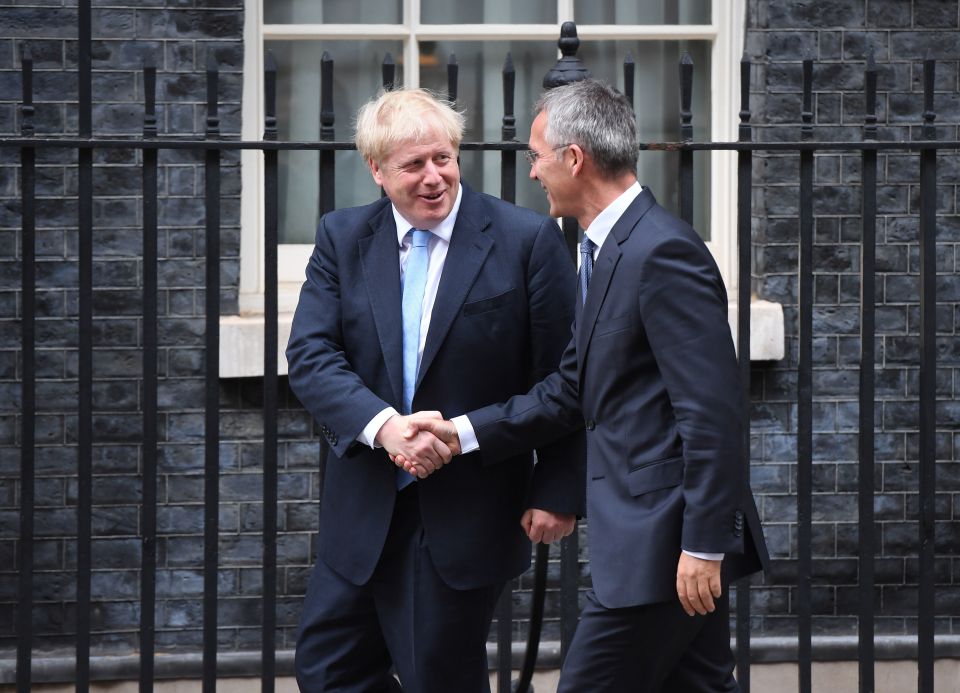  Johnson welcomes the Secretary General of NATO, Jens Stoltenberg