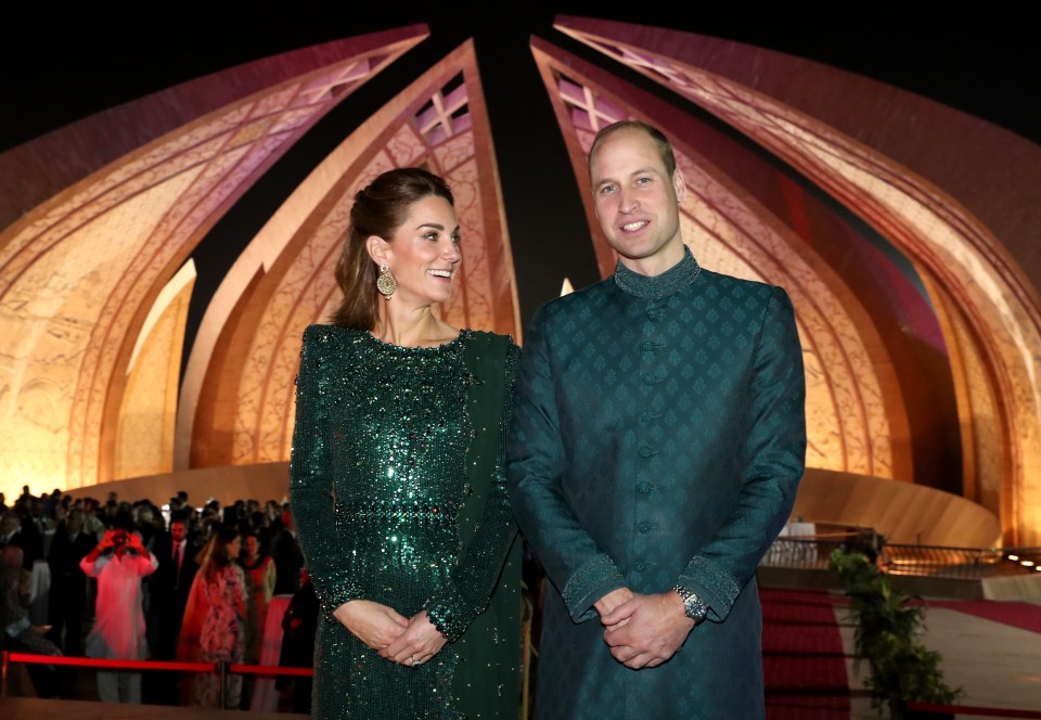  The royal couple attended a special reception hosted by the British High Commissioner at the Pakistan National Monument, during day two of their royal tour