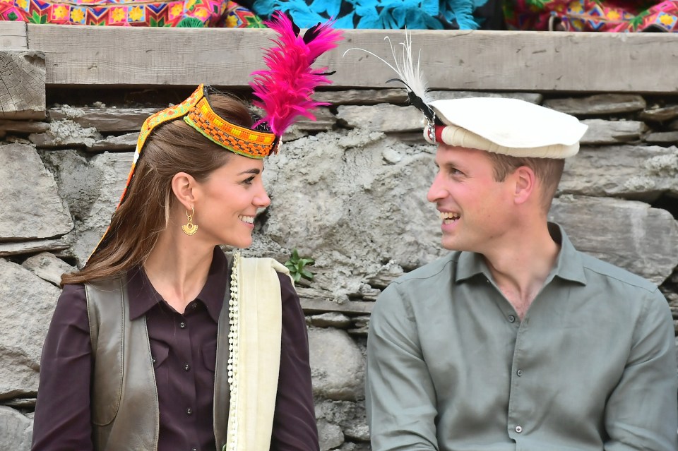 The Royal couple seemed to enjoy seeing each other's hats