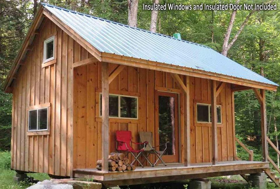  The Vermont cabin can be lived in all year round