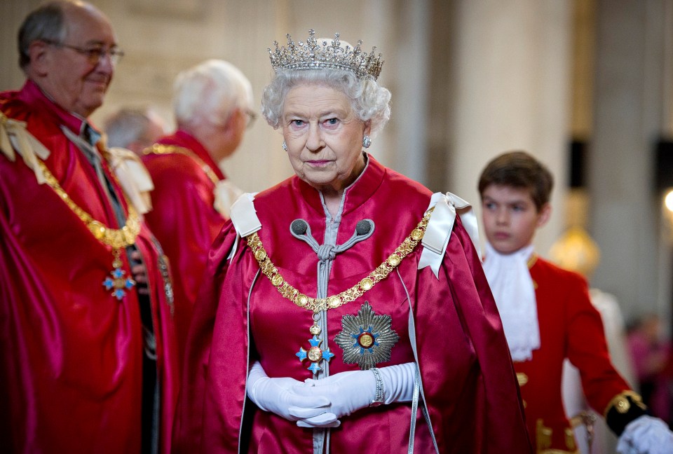  The Queen looking regal at a service for the Order of the British Empire in 2012