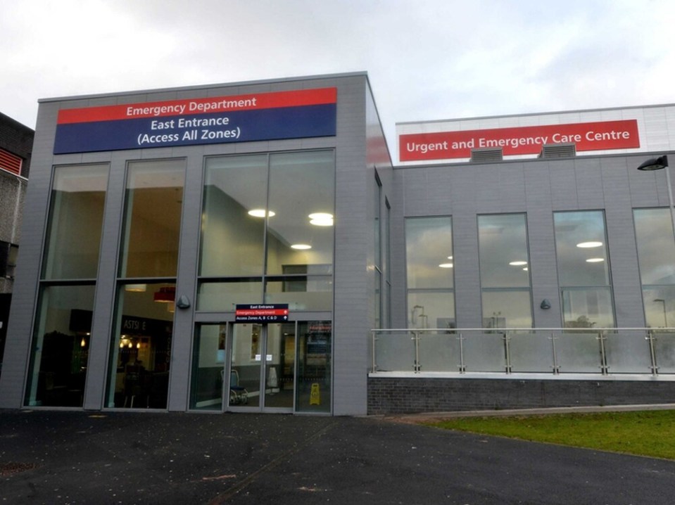  A&E entrance at New Cross Hospital, Wolverhampton, where the dad-of-ten died