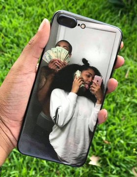  One couple had got a bizarre personalised phone case made