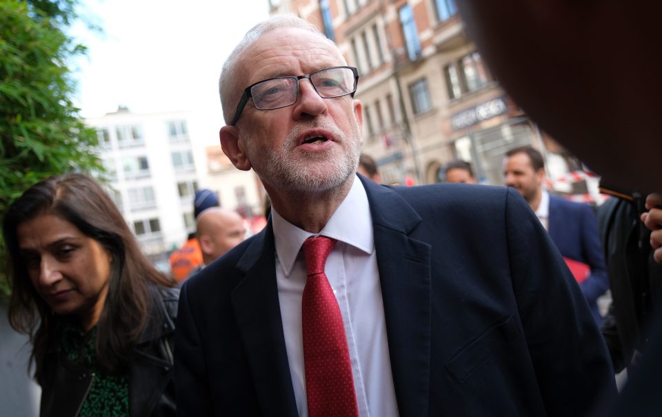  Jeremy Corbyn arrives in Brussels today