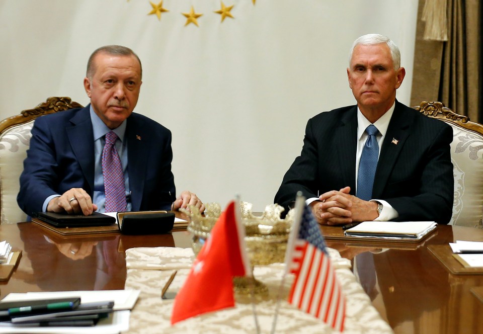 Turkish President Recep Tayyip Erdogan and US Vice President Mike Pence met in Ankara today