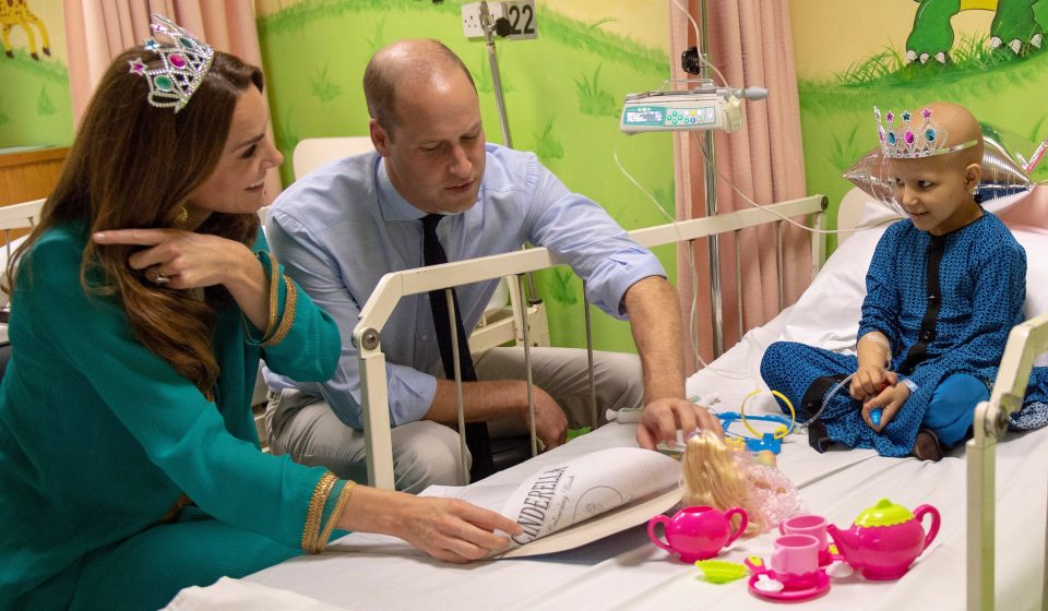  The Cambridge's met with seven-year-old Wafia Rehmani, who is undergoing treatment for a kidney tumour