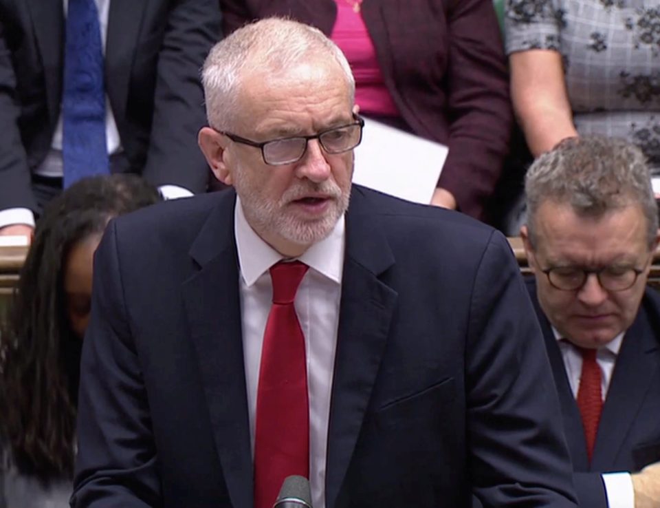  Jeremy Corbyn during the Super Saturday sitting of Parliament