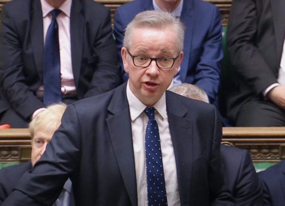  Michael Gove and other Cabinet ministers were given police escort during anti-Brexit protests