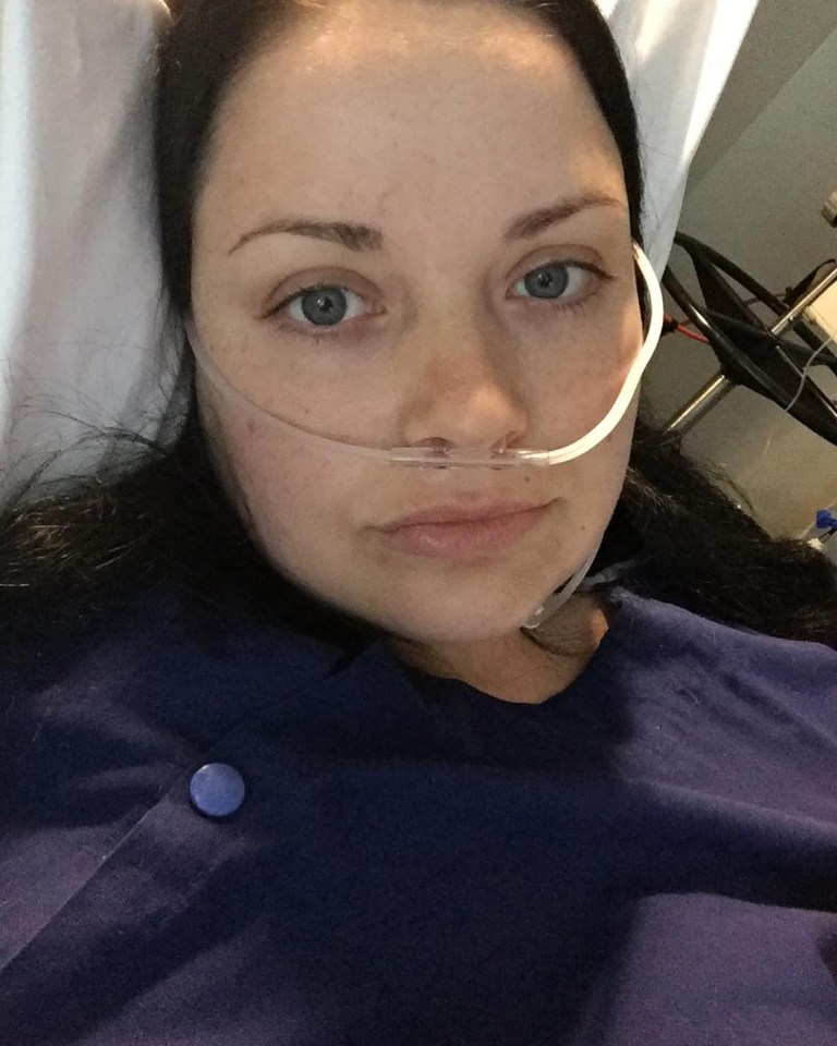  Sarah stayed in hospital for three nights after her operation