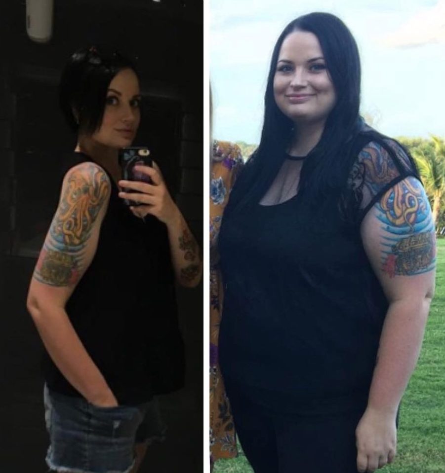  Sarah is now charting her weight loss transformation on her Instagram page