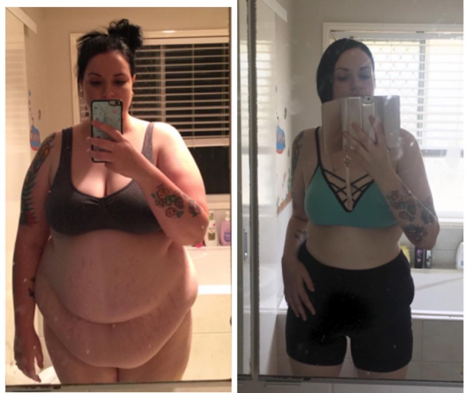  Sarah weighed a total of 20.6 stone at her heaviest before she realised it was time to make a change