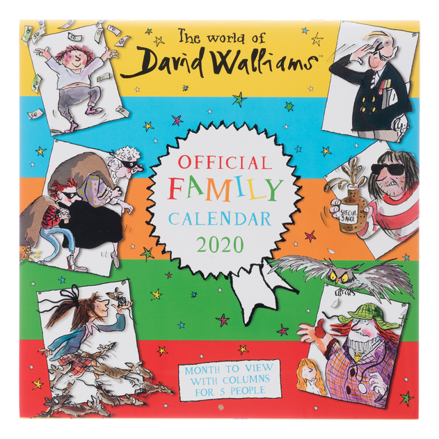  This David Walliams calendar includes funny quotes and cartoons