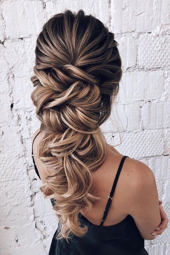 The bride had asked for this chic braided style when it came to trialling a stylist