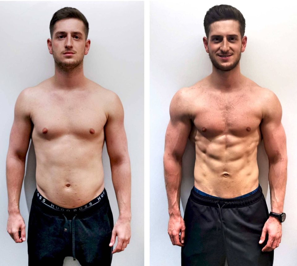  Ben achieved this chiselled physique in just 9 weeks