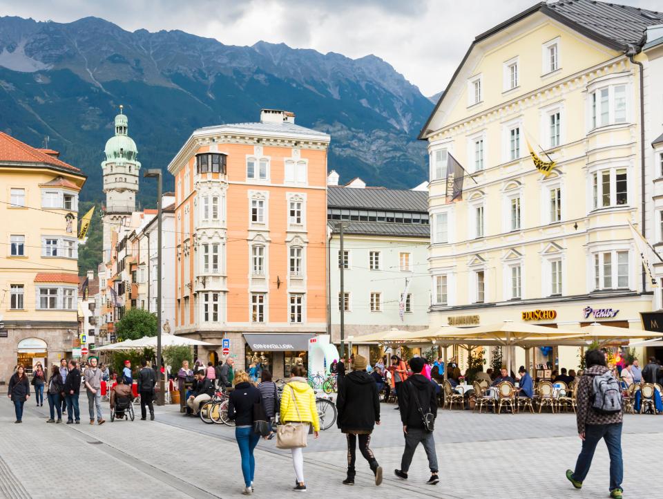  Strolling around Innsbruck with its imposing architecture is a treat