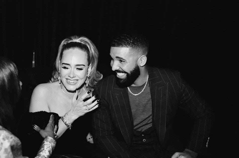  Adele was celebrating pal Drake's birthday