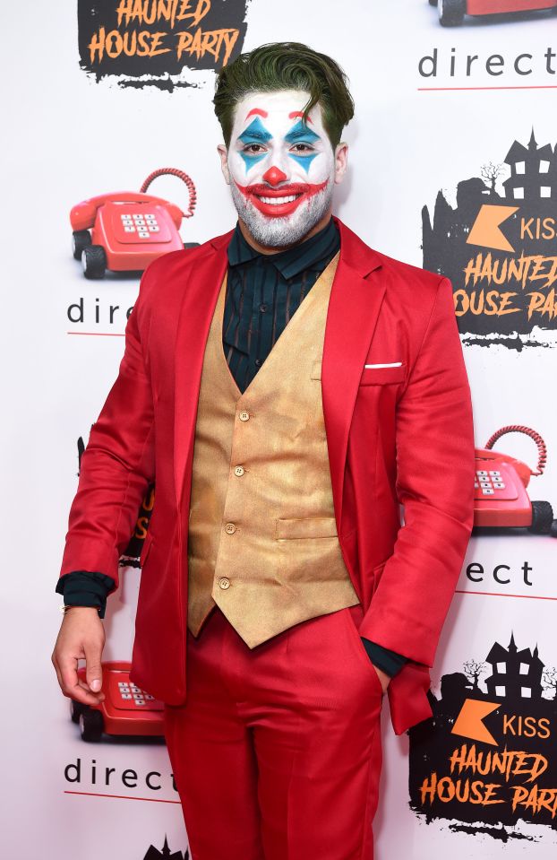  Love Island's Kem Cetinay went as the Joker for Halloween