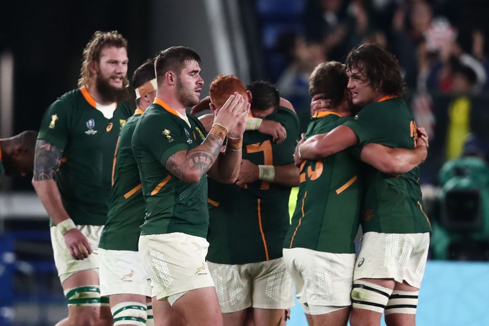  South Africa celebrated their heroic win