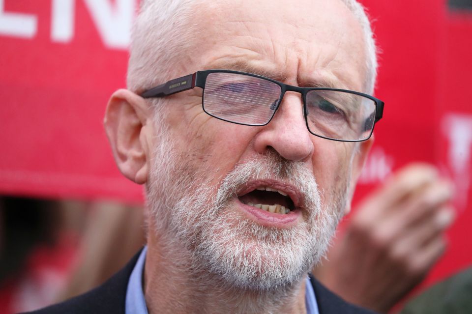  Jeremy Corbyn's party was down to just 24 points in the poll - giving the Tories a massive 16-point lead