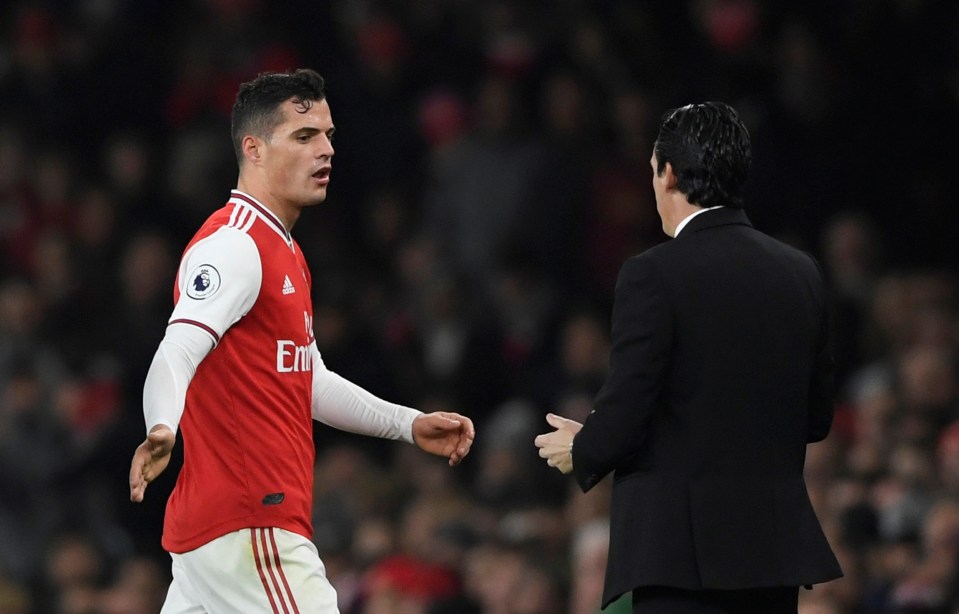  Unai Emery confirmed that Xhaka could be stripped of the captaincy