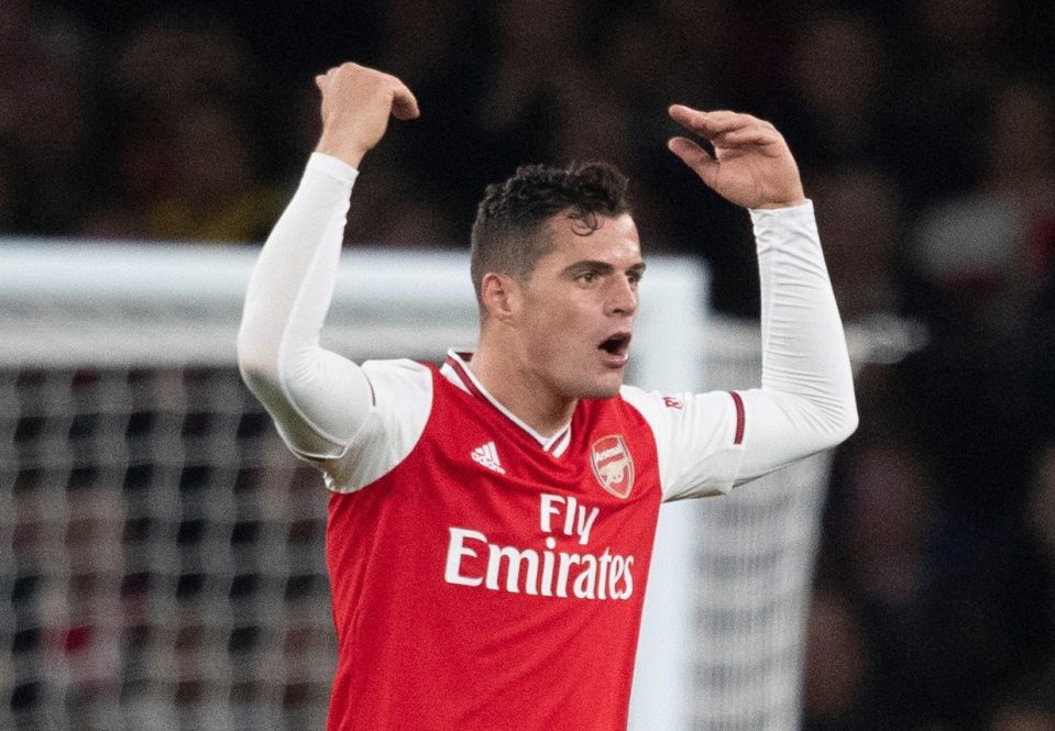  Xhaka rebelled against fans' boos on Sunday