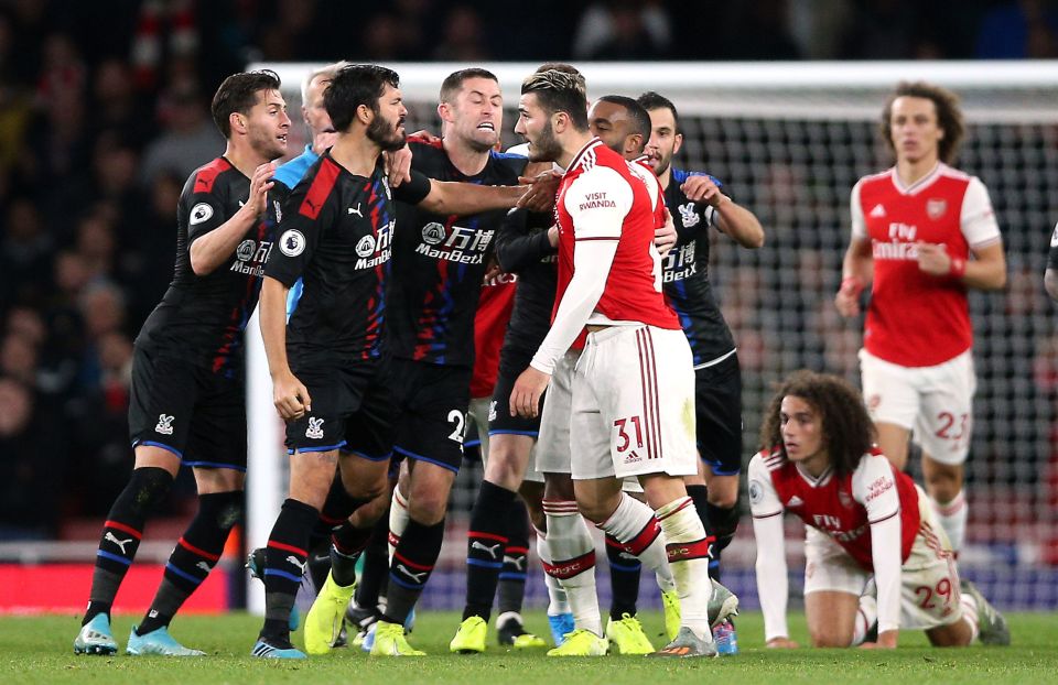  Arsenal blew a two-goal lead and had a third disallowed by VAR as Palace secured a 2-2 draw