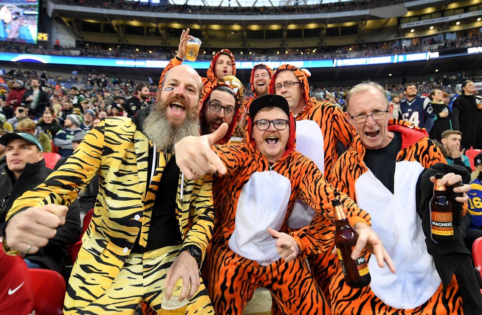 The Bengals supporters were desperate to cheer their side on - and certainly got into the spirit of it