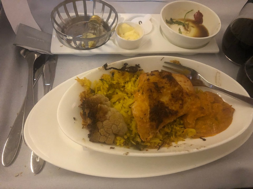 Third class… BA’s chicken and ‘gunk’