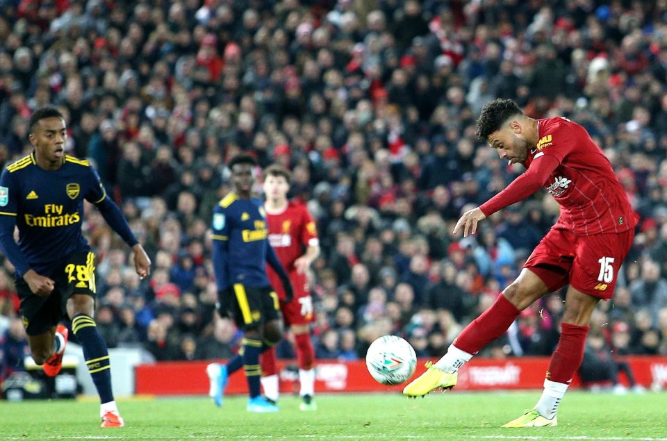  Alex Oxlade-Chamberlain bagged one of the goals of the season for Liverpool