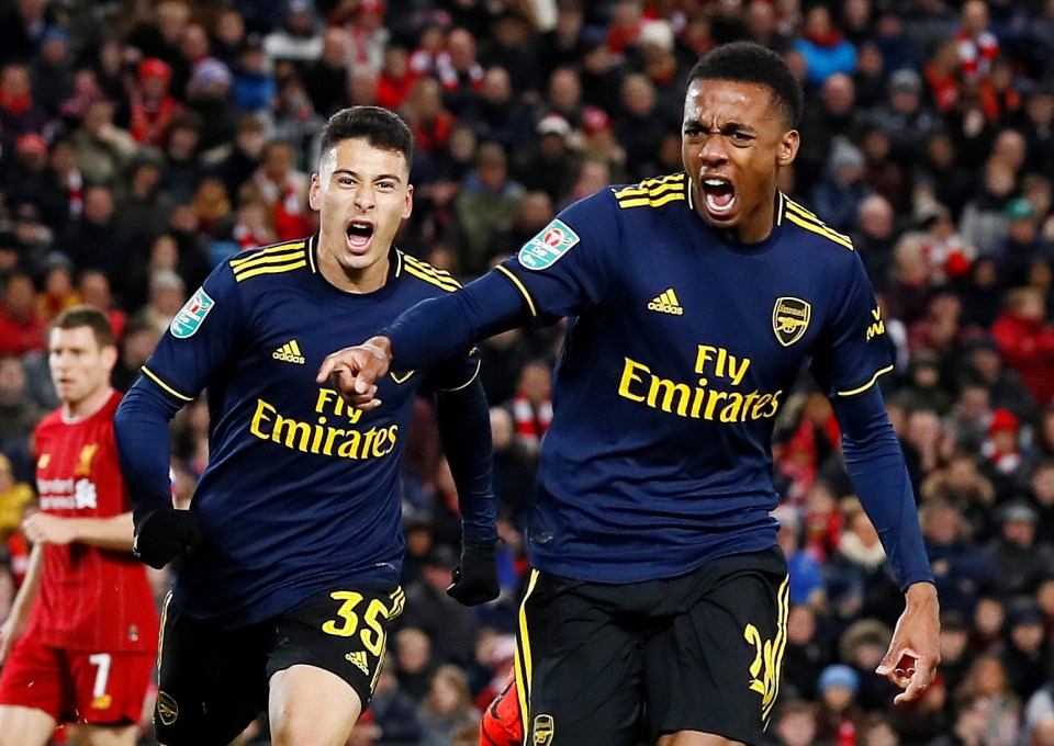  Joe Willock's 30-yard rocket gave Arsenal a thrilling Anfield lead